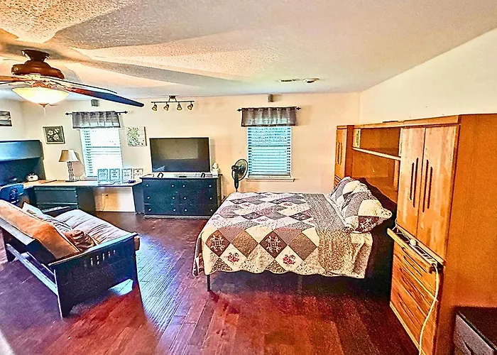 Tx Speedway Studio: Desk + Cowboy Dipping Pool By Vacation Your Way Fort Worth