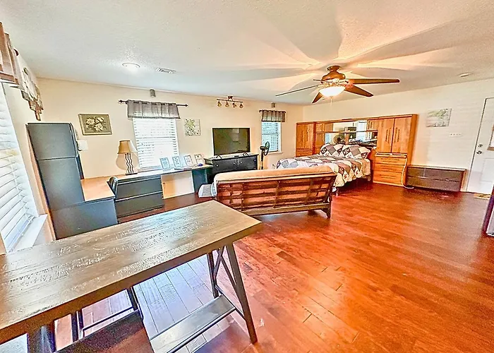 Tx Speedway Studio: Desk + Cowboy Dipping Pool By Vacation Your Way Fort Worth